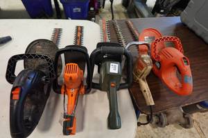 lot 82A image: 5 Electric Hedge Trimmers