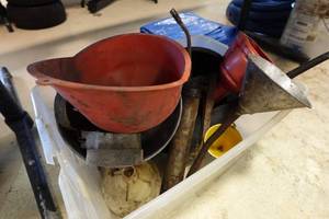 lot 124A image: Assorted Funnels and Filter Wrenches