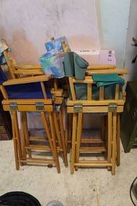 lot 71 image: 4 Director Style Chairs