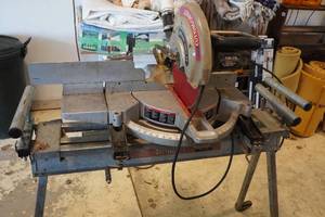 lot 41 image: Delta Sidekick 12 Compound Miter Saw with Stand