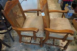 lot 43 image: 2 Vintage Kitchen Chairs