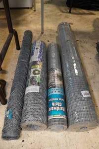 lot 111 image: 4 Rolls of Metal Fencing