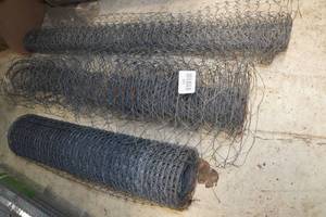 lot 108 image: 3 Rolls of Metal Fencing