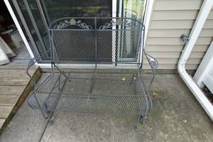 lot 149 image: Patio Rocking Bench