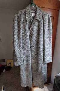 lot 336 image: Vintage Tweed Coat with Liner