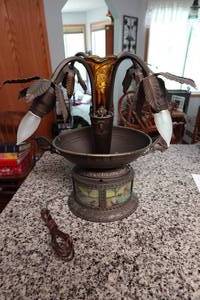lot 420 image: Antique Art Nouveau Table Lamp