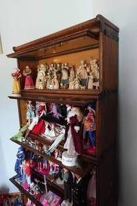 lot 134 image: Antique Macey 811 Stackable Lawyer Bookcase with Glass Doors