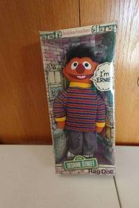 lot 585 image: Sesame Street Ernie Rag Doll in Box