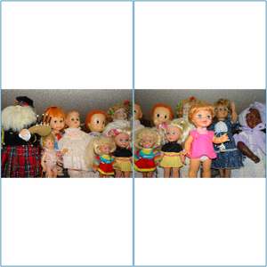 lot 386 image: Dolls - Tessie Talks, Rainbow Brite, Saucy