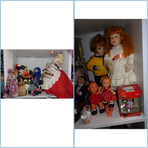 lot 408 image: Dolls - Knowles, ColgatePalmolive, Wood, Primitive