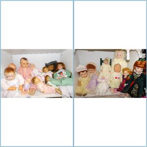lot 412 image: Vintage Baby Dolls