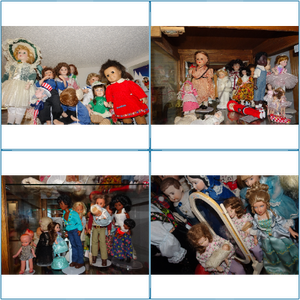 lot 604 image: Dolls - Danbury Mint, Uncle Sam Bobblehead, Families.