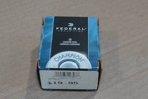 lot 125 image: 20 Federal Champion .32 S&W Long 98 Gr LRN Ammo