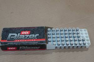lot 137 image: 42 CCI Blazer 9mm Luger 115 Gr FMJ Aluminum Case Ammo
