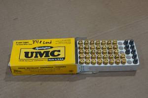 lot 138 image: 37 Remington UMC 9mm Luger 115 Gr MC Ammo - Plus 8 LRN