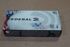 lot 146 image: 20 Federal Non Typical .30-30 Win 150 Gr SP FN Ammo