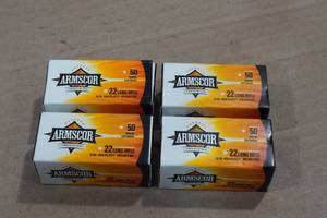 lot 151 image: 200 Armscor .22 LR 36 Gr HP Ammo