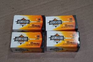 lot 154 image: 200 Armscor .22 LR 36 Gr HP Ammo