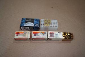 lot 160 image: 153 Assorted .22 LR No 12 Birdshot Ammo