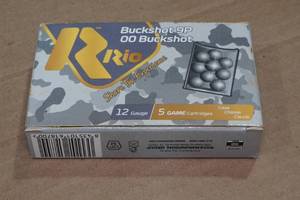 lot 163 image: 5 Rio 12 Gauge 2-34 00 Buckshot Shotshells