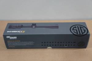 lot 2 image: NEW Sig Sauer Whiskey 3 3-9 x 40mm SFP QuadPlex Reticle Rifle Scope