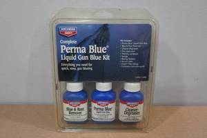 lot 16 image: Perma Blue Liquid Gun Blue Kit