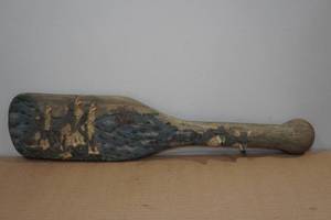 lot 48 image: Howling Wolf Resin Canoe Paddle