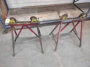 lot 27 image: (2) Sumner Adjust-A-Roll Pipe Rolle...