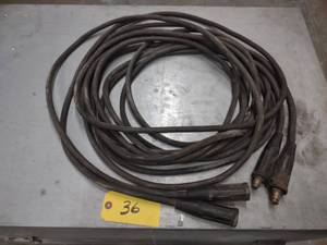 lot 36 image: (2) Welding leads, 10 x25...
