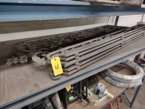 lot 75 image: Decorative Wrought Iron Gate, Appro...