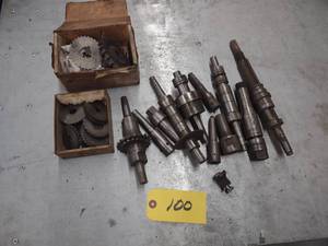 lot 100 image: Assorted Mandrels & Cutters...