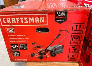 Brand New Craftsman 60 Volt Lawnmower ($556 on Amazon)