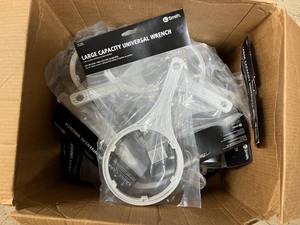 lot 45 image: Box Full of AO Smith Large Capacity Universal Wrenches