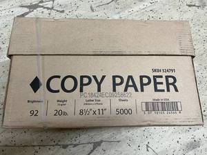 lot 64 image: 5000 Sheets of Copy Paper - 8.5 x 11