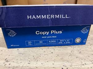 lot 66 image: 5000 Sheets of Copy Paper - 8.5 x 11