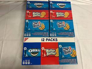 lot 67 image: 3 12ct Packs of Nabisco Variety Snacks