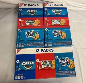 lot 70 image: 3 12ct Packs of Nabisco Variety Snacks