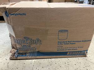 lot 105 image: 60 Rolls of Angel Soft 2-Ply Toilet Paper