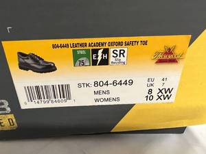 lot 111 image: Thorogood Leather Academy Oxford Safety Toe - 8 XW