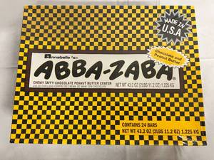 lot 124 image: Box of Abba-Zabba Chocolate Peanut Butter Chewy Taffy