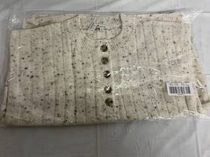 lot 132 image: Madewell Donegal Bowden Henley Sweater - M
