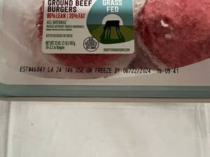 lot 33 image: D. 10x 3.20oz Grass Fed Burgers-All Natural