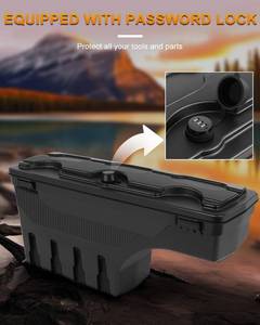 lot 4 image: Roadfar Left Driver Side Truck Bed Storage Box