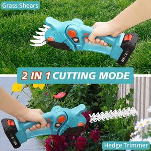 lot 9 image: XQCK Cordless Grass Shears and Hedge Shrubbery Trimmer
