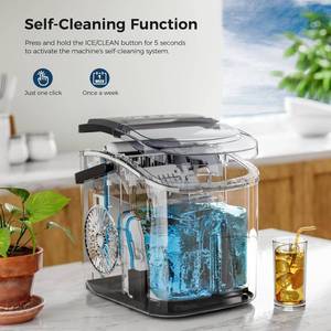 lot 16 image: Aglucky Countertop Ice Maker with Handle