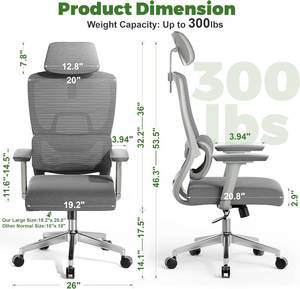 lot 32 image: Yilqqper Ergonomic Office Chair