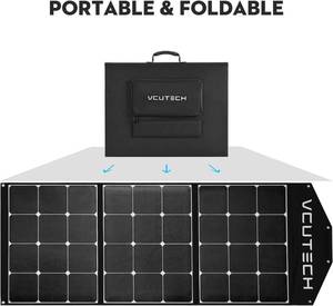 lot 42 image: VCUTECH Portable Solar Panels for Power Station