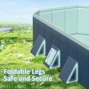 lot 46 image: Wirhao Foldable Non-Inflatable Kids and Adults Outdoor Swimming Pool