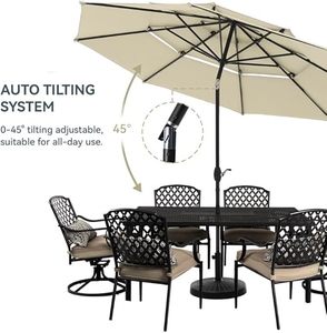 lot 51 image: Green Party 10 Foot Outdoor Patio Umbrella