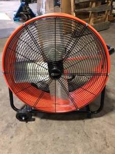 lot 3 image: Commercial Electric 24 in. 2-Speed Heavy Duty Tilt Drum Fan  Customer Returns See Pictures